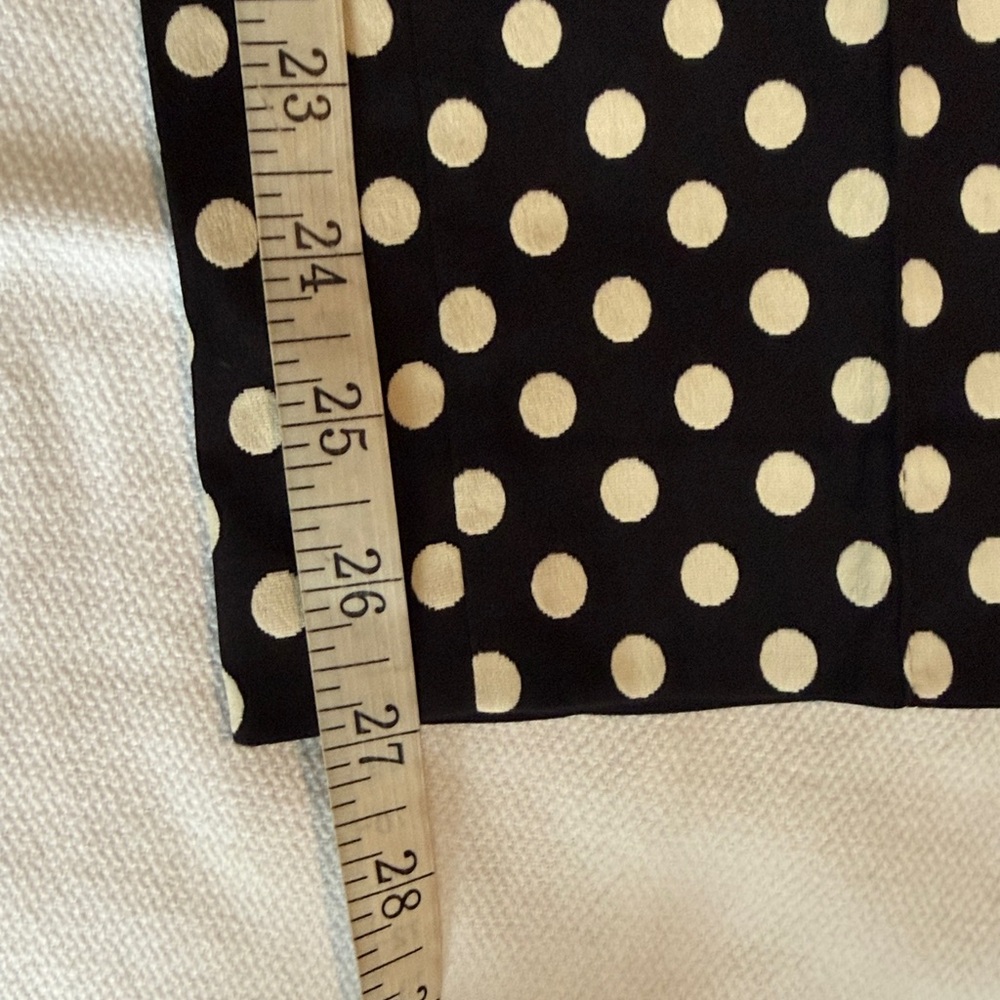 Akris Punto Franca Black/Ivory Polka Dot Techno Pants Size 6 - Picture 8 of 10